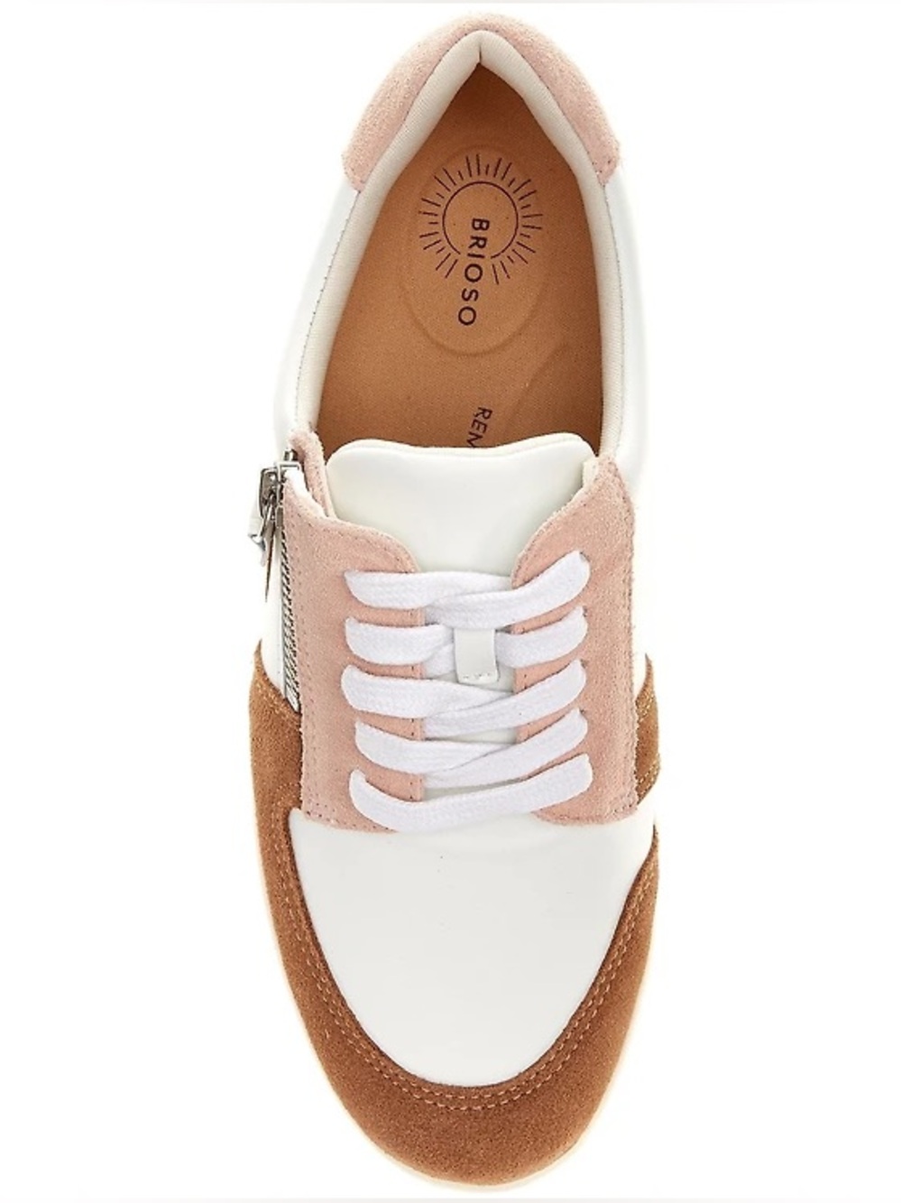NWT Brioso Mimi Leather Zip Sneakers Sz 8,5 (no original box) - Picture 4 of 9